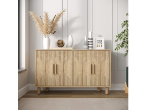Aparador de madera "Roger" - 120 x 29 x 73 cm - Roble zafiro 2