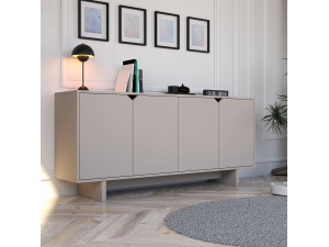 Aparador de madera "Oz" - 180 x 40 x 81 cm - Beige 2
