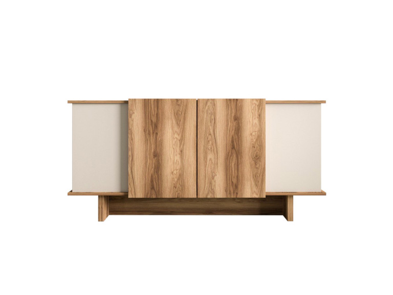 Aparador de madera "Diana" - 180 x 40 x 81 cm - Beige
