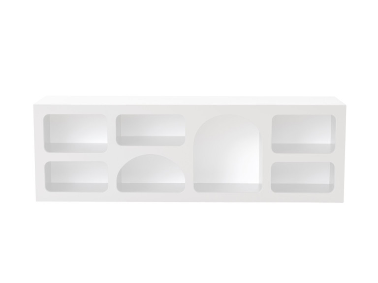 Aparador de madera "Ferlis" - 160 x 40 x 51 cm - Blanco