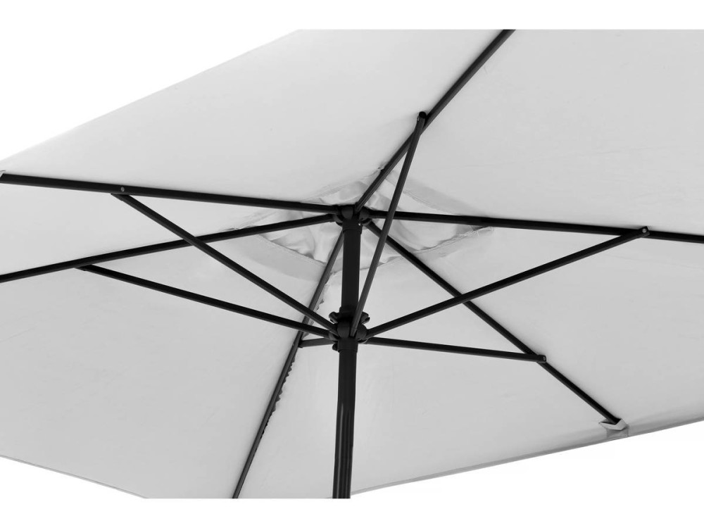 Sombrilla de jardín "Sol 2" - Rectángulo - 2 x 3 m - Gris