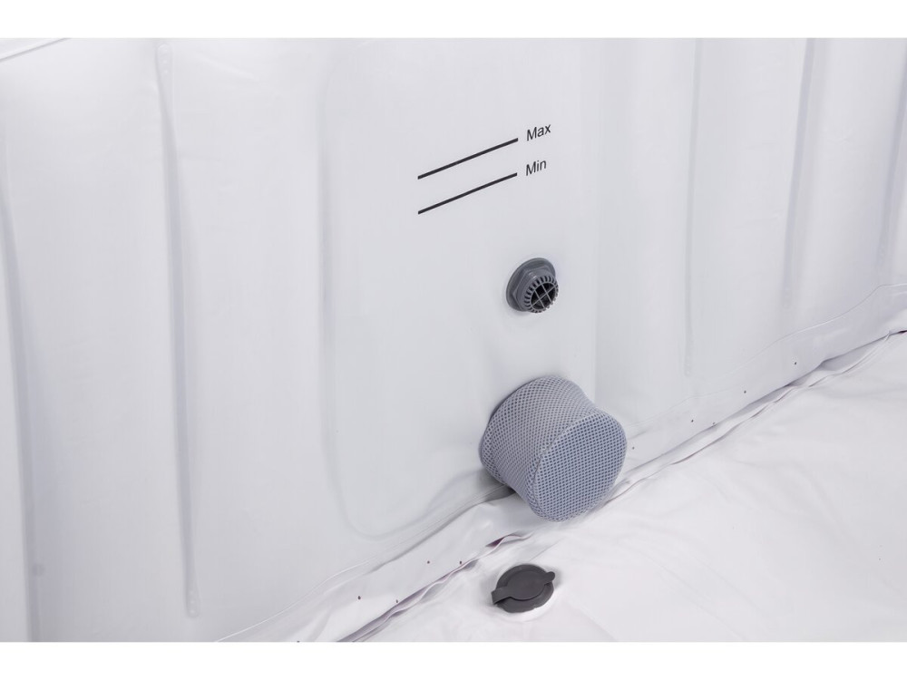 Spa hinchable "RIVIERA" de PVC - 6 plazas - Gris/blanco