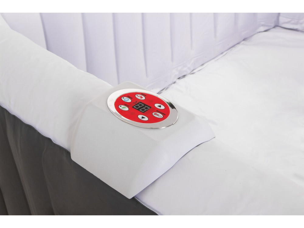 Spa hinchable "RIVIERA" de PVC - 6 plazas - Gris/blanco