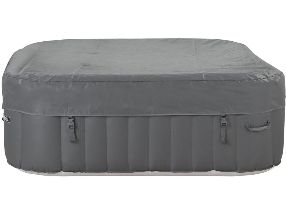 Spa hinchable "RIVIERA" de PVC - 6 plazas - Gris/blanco