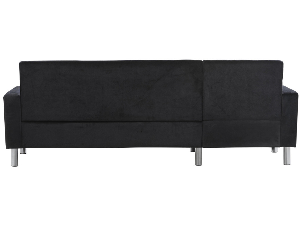 Sofá esquinero de tela reversible "Rio" - 4 plazas - Gris antracita