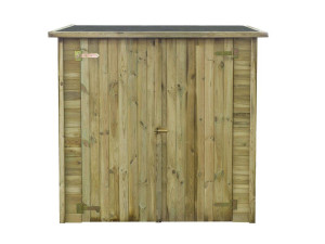Caseta de jardín adosada LIPKI - 1.79 x 0.90 x 1.76/1.86 m - 1.62 m²  - Sin suelo 2