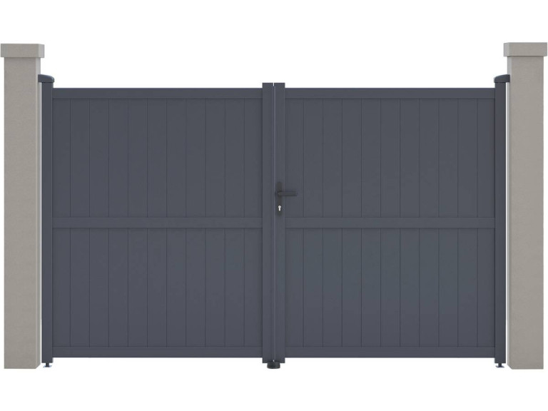 Porton jardin "Maurice" - 299.5 x 180.9 cm - Gris