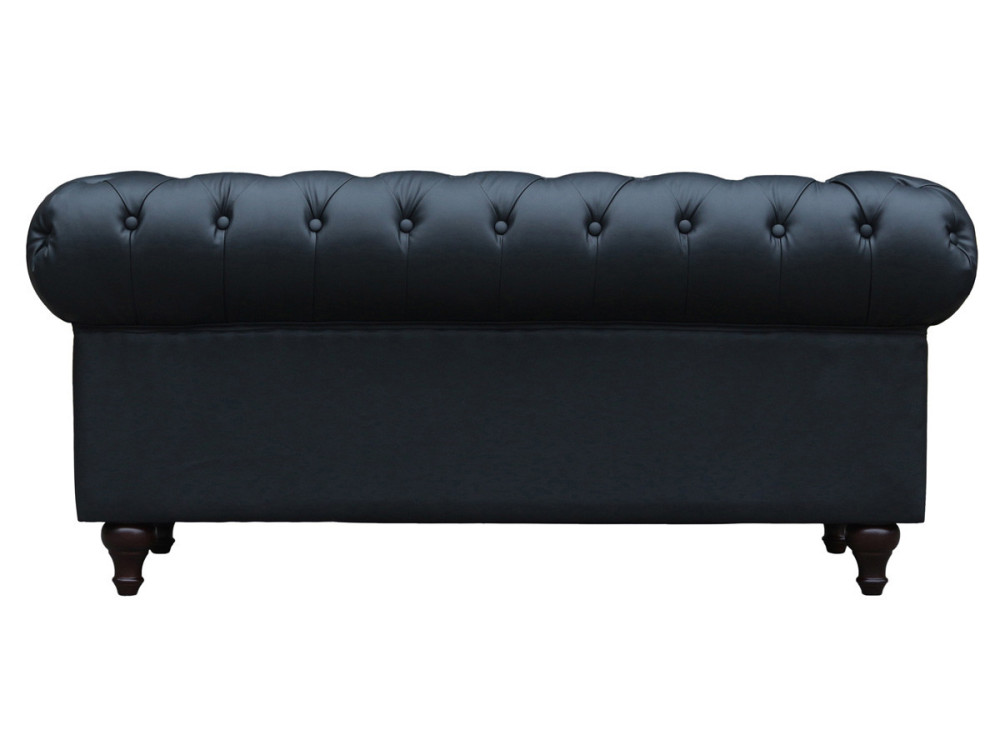 Sofá Chesterfield "Aliza"- 2 plazas - Negro