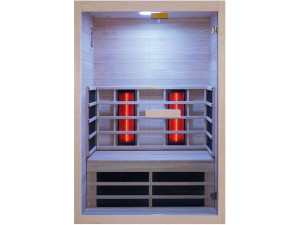Cabina de sauna de infrarrojos "Venus Vital" - 2 plazas - 128,6 x 907 x 190 cm - Madera 2