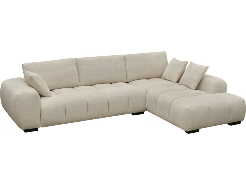 Sofá esquinero de tela “Monceau” – 3 plazas – Beige