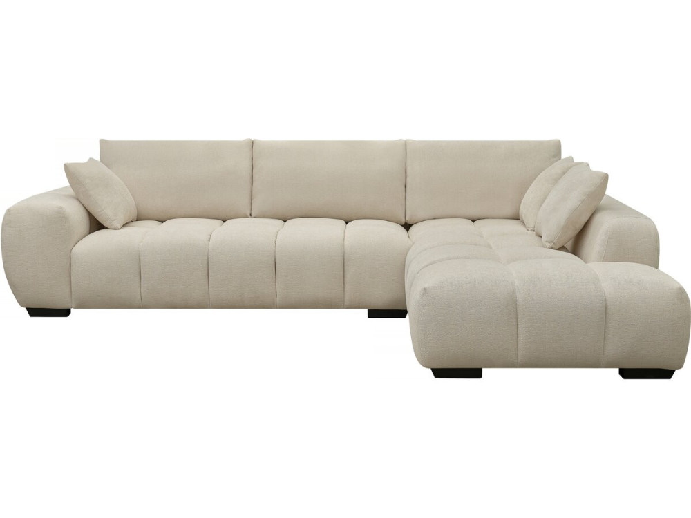 Sofá esquinero de tela “Monceau” – 3 plazas – Beige