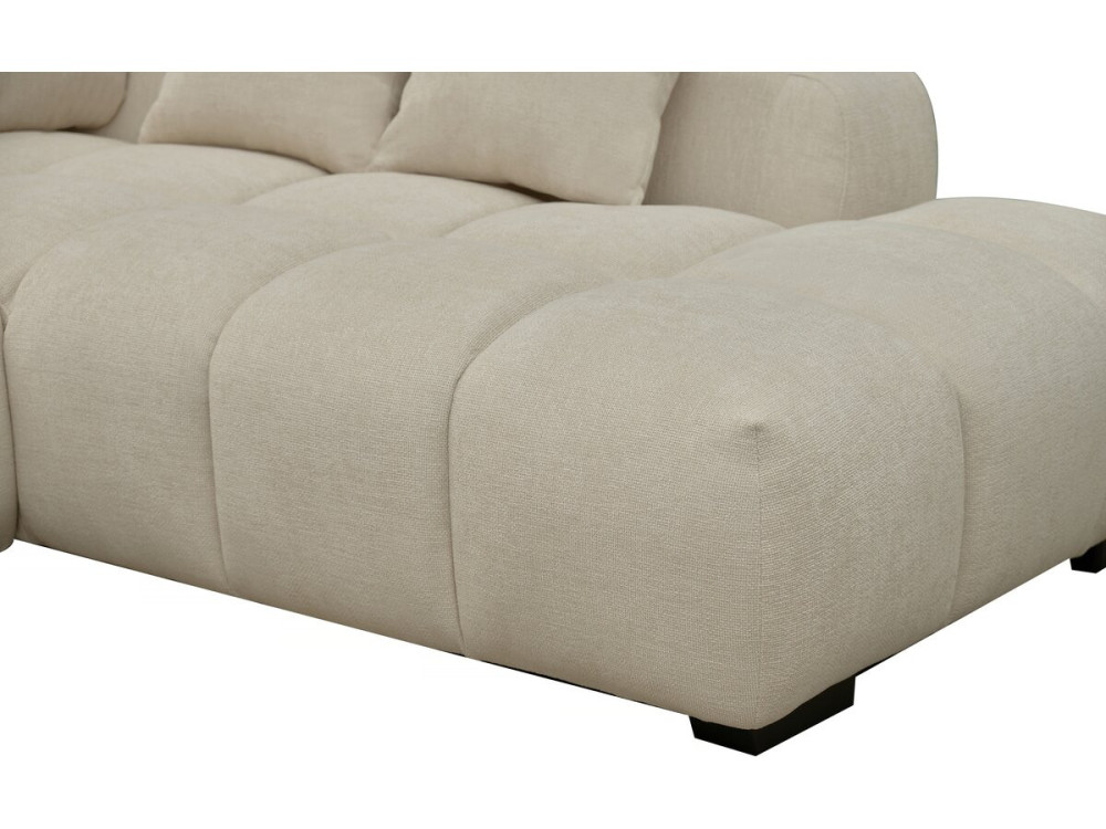 Sofá esquinero de tela “Monceau” – 3 plazas – Beige
