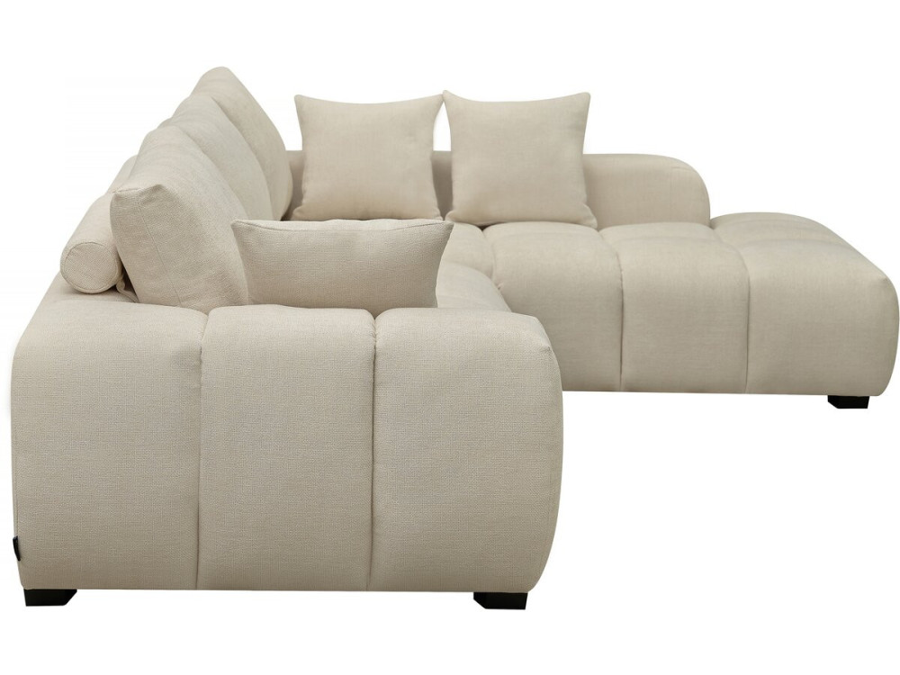 Sofá esquinero de tela “Monceau” – 3 plazas – Beige