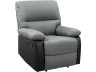 Sillón reclinable Lincoln - Negro/gris oscuro