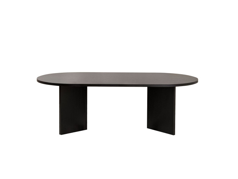 Mesa de centro de madera "Sable" - 60 x 119 x 40 cm - Madera negra