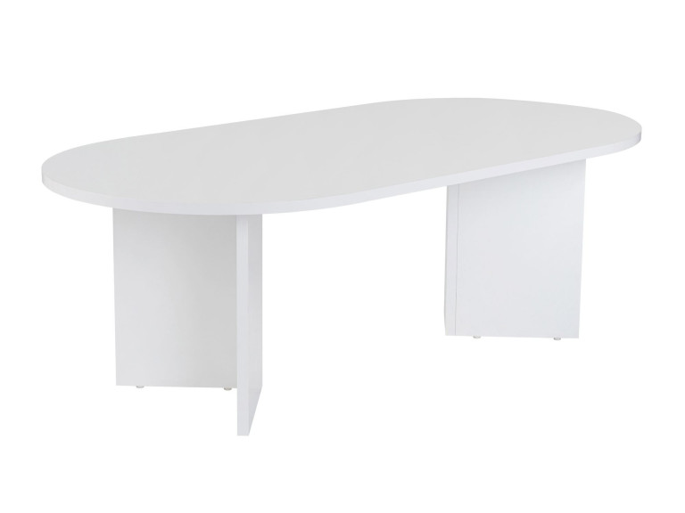 Mesa de centro de madera "Sable" - 60 x 119 x 40 cm - Blanco
