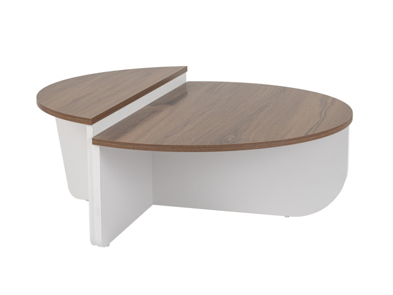 Mesa baja de madera "Orion" 90 x 60 x 30 cm - Nogal
