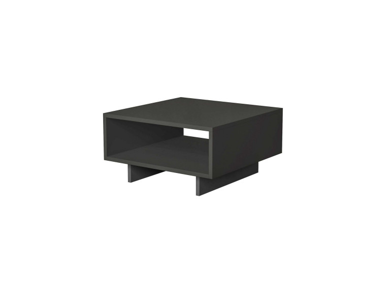 Mesa baja de madera "Hola" - 60 x 60 x 32 cm - Gris antracita