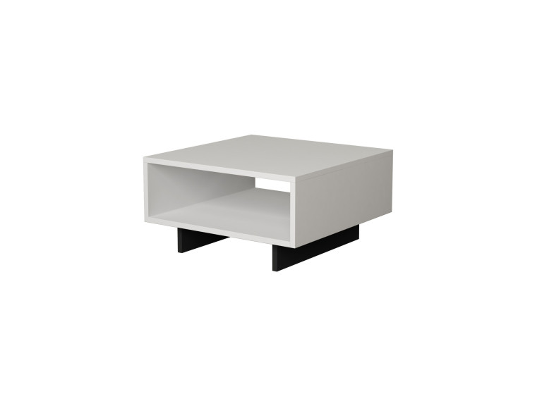 Mesa de centro de madera "Hola" - 60 x 60 x 32 cm - Blanco