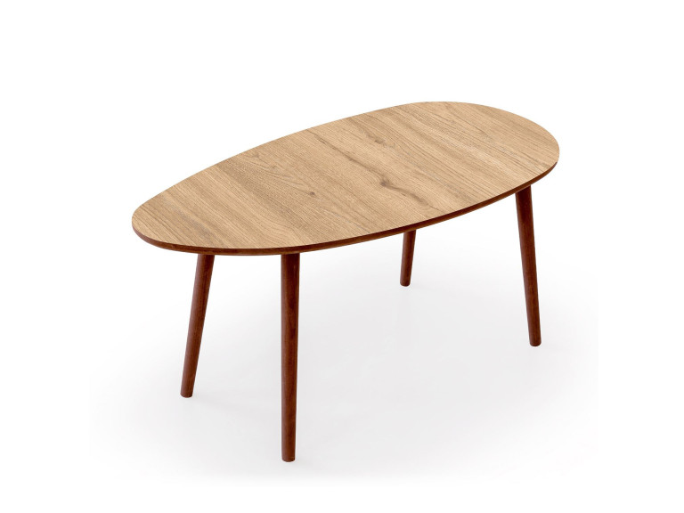 Mesa baja de madera "Nora" 100 x 50 x 45 cm - Roble