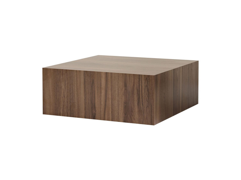 Mesa de centro de MDF "Prizma" - 90 x 90 x 35 cm - Nogal