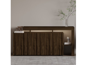 Aparador de madera "Beliz" - 170 x 35 x 80 cm - Nogal 2