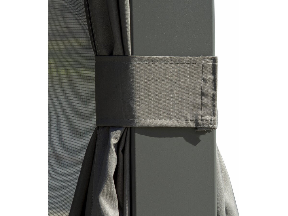 Cortina "Kensington" para pérgola bioclimática - 3 x 6 m - Gris