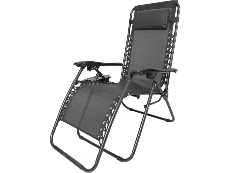 Silla de jardín relajante Sintra Zero Gravity - Negra