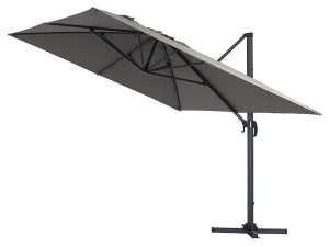 Parasol Lateral de jardín en aluminio - Sun 4- Rectangular- 3 x 4 m - Gris 2