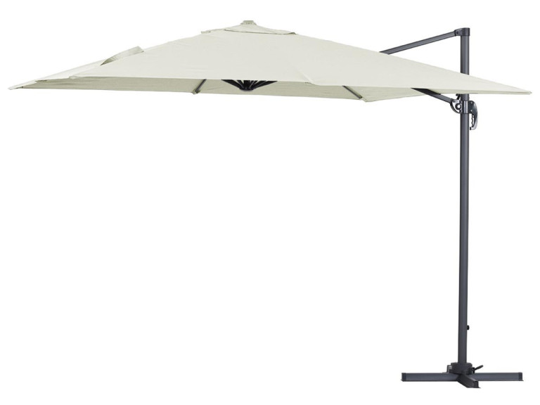 Parasol lateral de jardín en aluminio - Sun 3 - Cuadrado - 3 x 3 m - Crudo