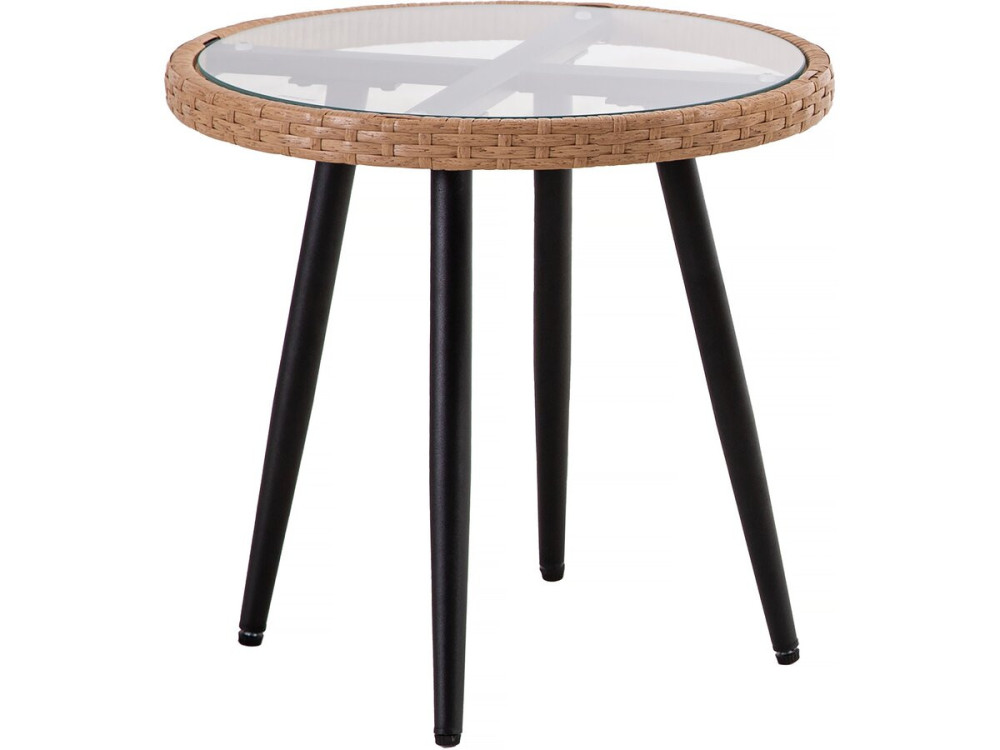 Conjunto de muebles de jardín de ratán "Vela" - 2 plazas - Marrón