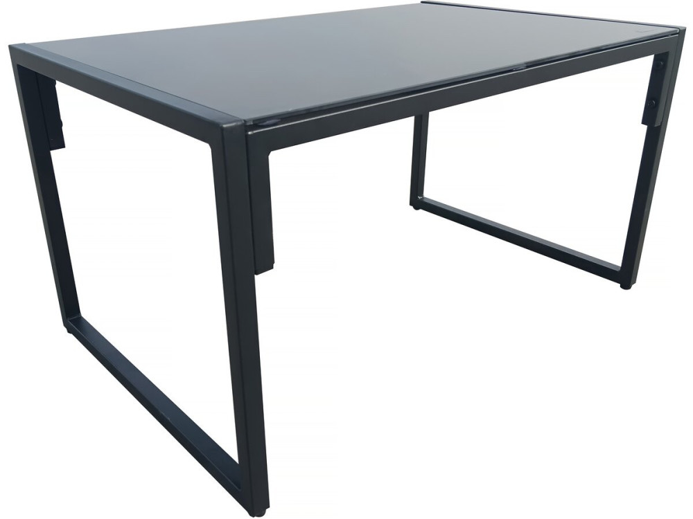 Muebles de jardín "Jules" - 4 plazas - Gris/Negro