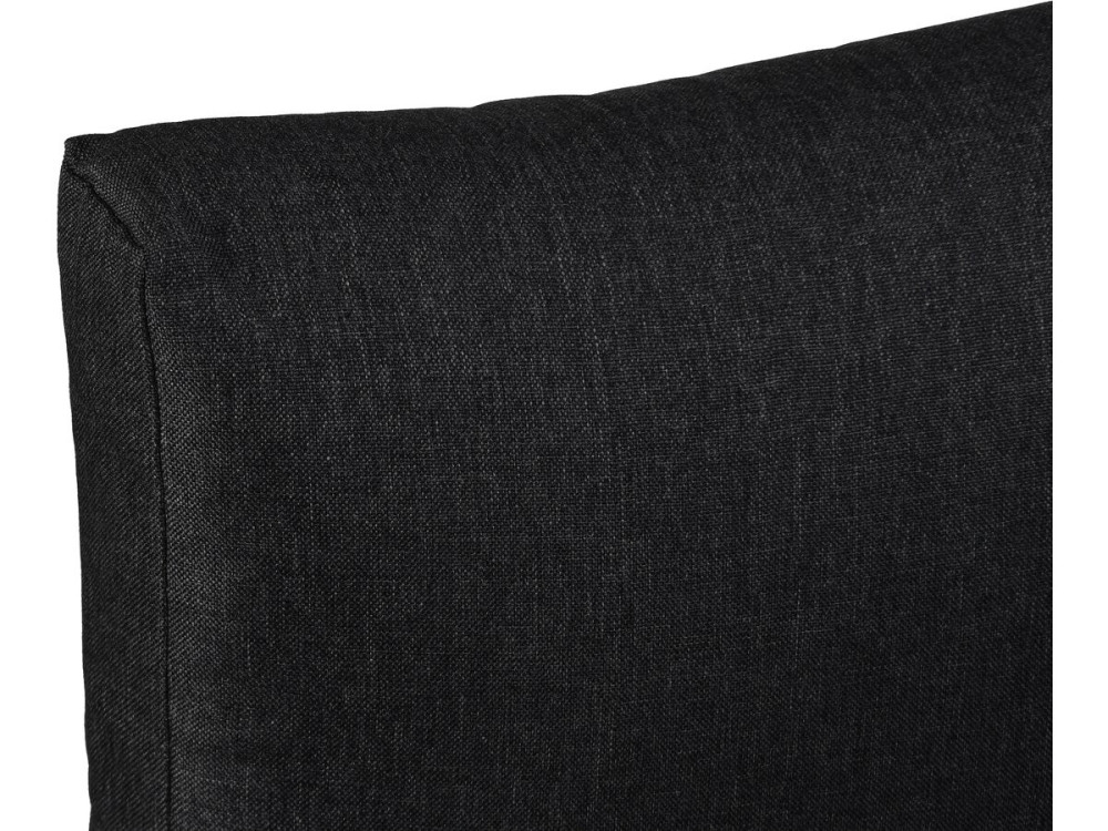 Conjunto de muebles de jardín, sofá esquinero de imitación madera "Liora" - 4 plazas - Gris
