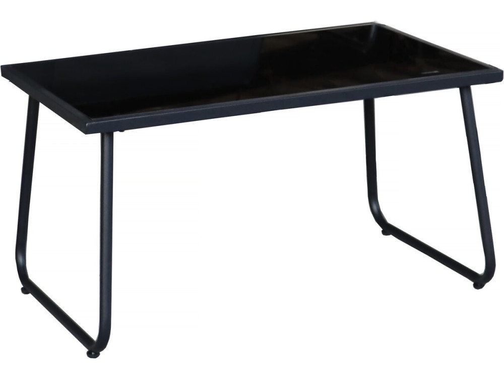 Conjunto de muebles de jardín de metal "Fortaleza" - 4 plazas - Negro