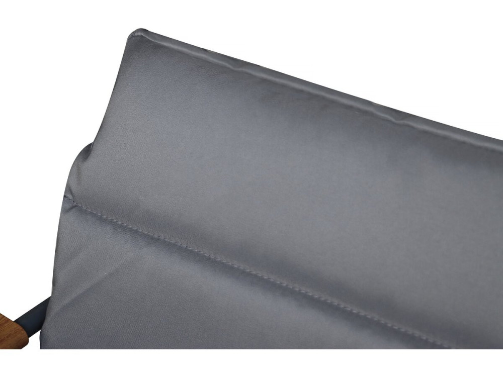 Conjunto de muebles de jardín "Bastia" con cojines de metal - 4 plazas - Gris