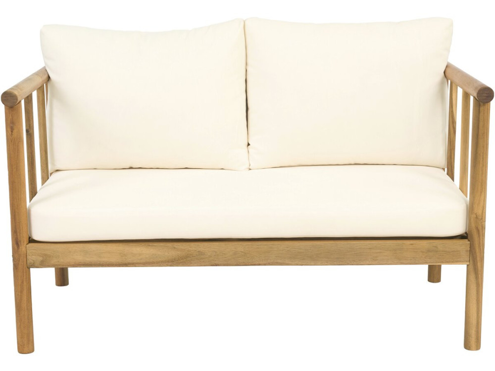 Conjunto de muebles de jardín de madera "Milano" con cojines - 4 plazas - Beige