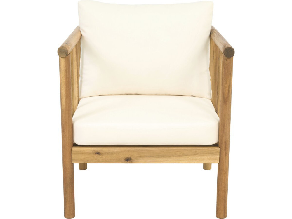 Conjunto de muebles de jardín de madera "Milano" con cojines - 4 plazas - Beige