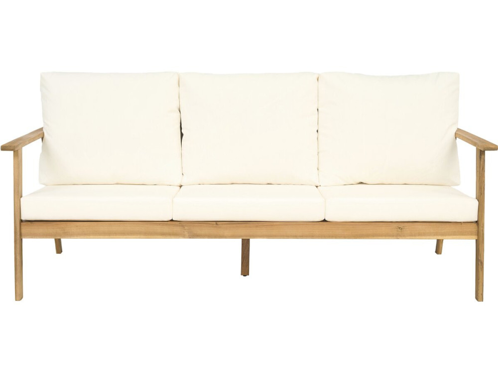 Conjunto de muebles de jardín de madera de acacia con cojines "Chilwell" - 5 plazas - Beige