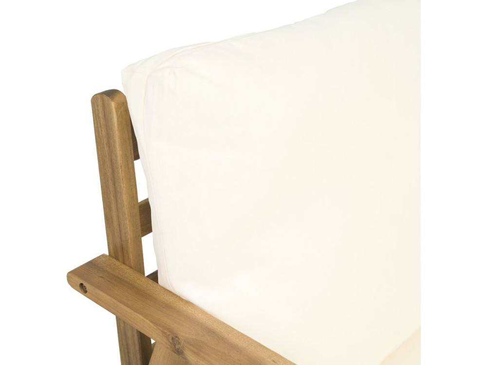 Conjunto de muebles de jardín de madera de acacia con cojines "Chilwell" - 5 plazas - Beige