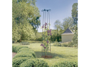 Soporte decorativo - "Obelisco" - Ø 0,41 x 2,00 m - Óxido antiguo
