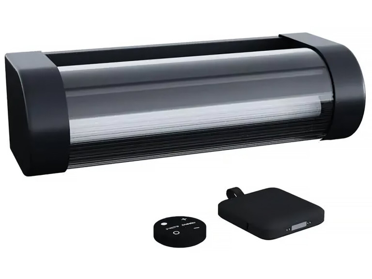 Aplique solar y recargable Booster "Loma" 150 a 900 Lumen - Negro