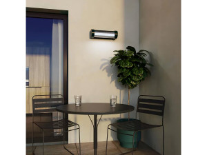 Aplique solar y recargable Booster "Loma" 150 a 900 Lumen - Negro 2