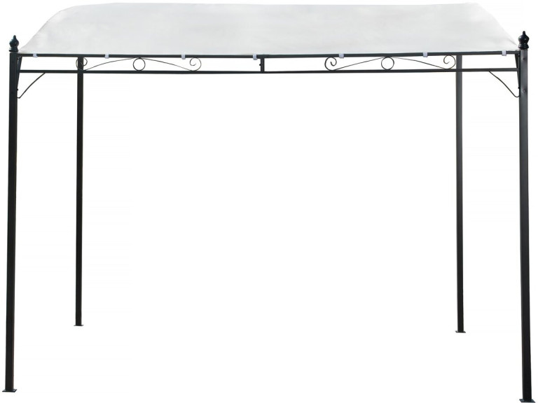 Pérgola metálica inclinada - 3 x 2,5 m - Beige
