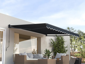 Toldo retráctil de aluminio "Ombra 3" de 2,5 x 3 m - Gris antracita 2