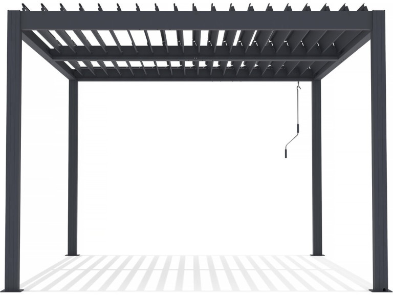 Pérgola bioclimática de aluminio «Windsor» - 3 x 4 m - Antracita