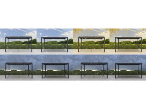 Pérgola bioclimática de aluminio «Windsor» - 3 x 4 m - Antracita 2