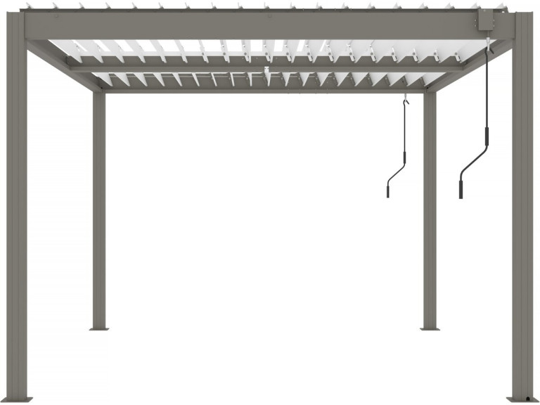 Pérgola bioclimática «Windsor» - 3 x 4 m - Gris topo