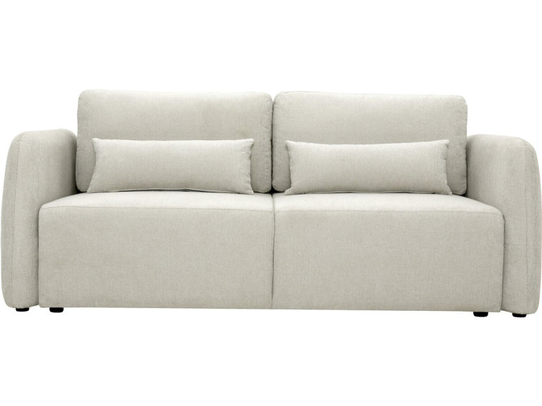 Sofá recto convertible de tela «Concorde» de 3 plazas - Beige