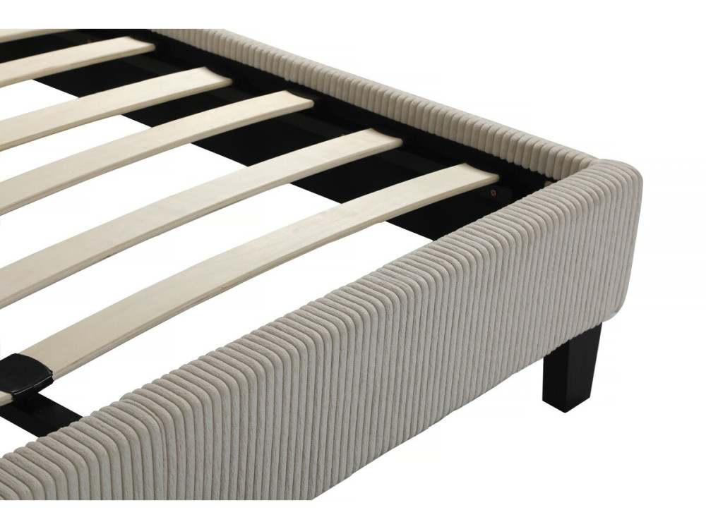 Cama de pana "Ámbar" - 160 x 200 - Beige