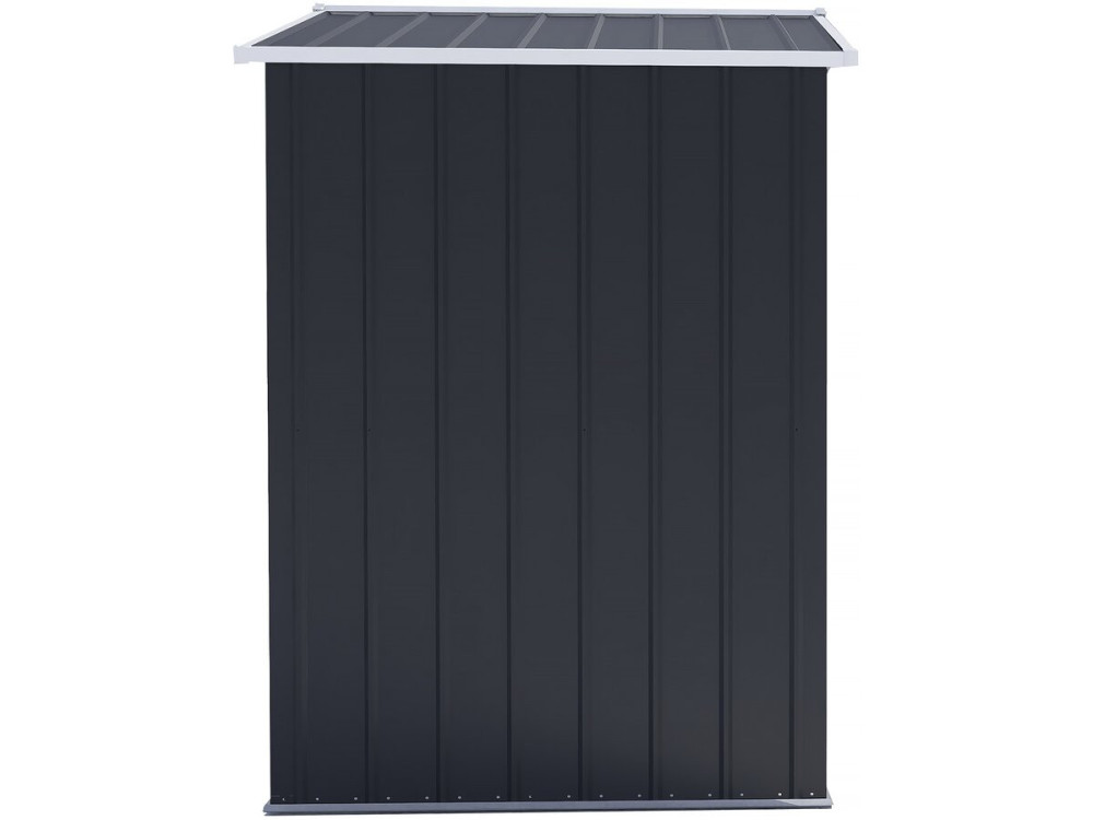 Caseta de jardín metálica "Boston" con puerta corredera - 2,17 m² - Gris